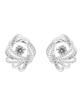 Aretes cortos Napier Cz Ears con acabado pulido