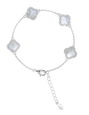 Brazalete Gladkova Joyería de plata con nácar p 925