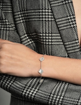 Brazalete Gladkova Joyería de plata con nácar p 925