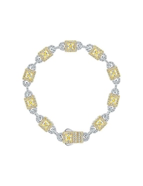 Pulsera Gladkova Joyería de plata con zirconia p 925 con acabado brillante