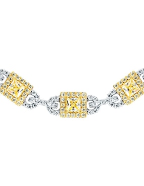 Pulsera Gladkova Joyería de plata con zirconia p 925 con acabado brillante