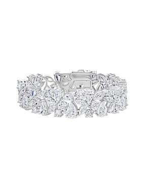 Brazalete Gladkova Joyería de plata con zirconia P 925 con acabado brillante