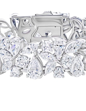Brazalete Gladkova Joyería de plata con zirconia P 925 con acabado brillante