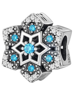 Charm de copo de nieve Glamcharm de plata P 925