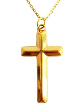 Collar con dije de cruz Ana Maria Mexico 14 K