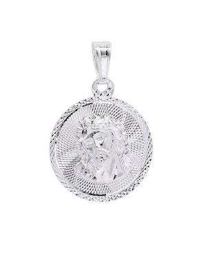 Dije circular Oro Angelus cristo de plata P 925