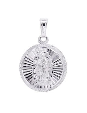 Dije circular Oro Angelus cristo de plata P 925