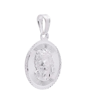 Dije circular Oro Angelus cristo de plata P 925