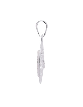 Dije circular Oro Angelus cristo de plata P 925