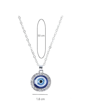 Collar y pulsera de ojo Belug circonita