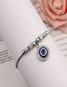 Collar y pulsera de ojo Belug circonita