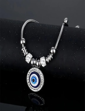 Collar y pulsera de ojo Belug circonita
