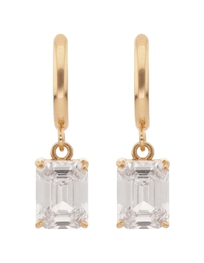 Aretes cortos Lauren Ralph Lauren Loraine con acabado brillante