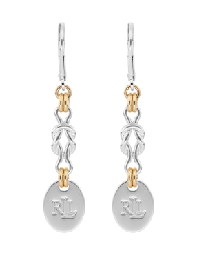Aretes largos Lauren Ralph Lauren Daisie con acabado pulido