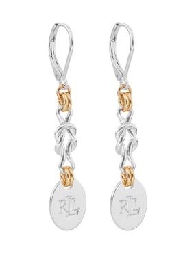Aretes largos Lauren Ralph Lauren Daisie con acabado pulido