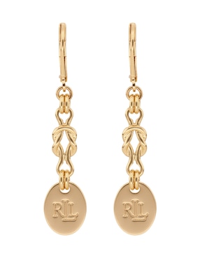 Aretes largos Lauren Ralph Lauren Daise con acabado pulido