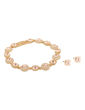 Aretes y pulsera Givenchy cristal