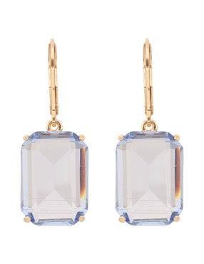 Aretes cortos rectangulares Lauren Ralph Lauren Marjorie con acabado brillante