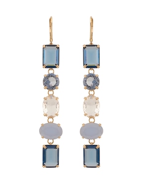 Aretes largos Lauren Ralph Lauren Marjorie con acabado brillante