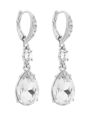 Aretes largos de gota Givenchy Golden con acabado brillante