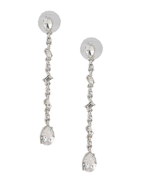 Aretes largos Givenchy Rhinestone Rainbow con acabado brillante cristal