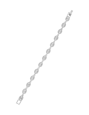 Pulsera Givenchy con cristal Basic Silver acabado brillante