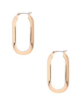 Aretes largos ovalados Lauren Ralph Lauren con acabado pulido