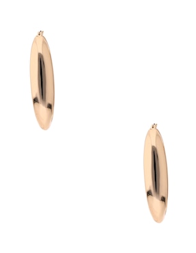 Aretes largos ovalados Lauren Ralph Lauren con acabado pulido