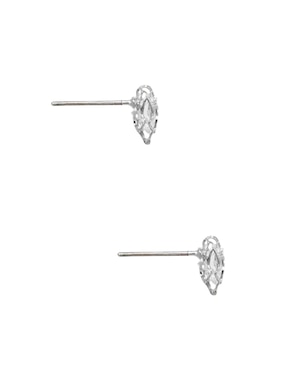 Broqueles de flor Westies zirconia