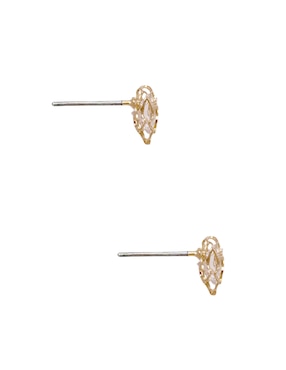 Broqueles de flor Westies zirconia
