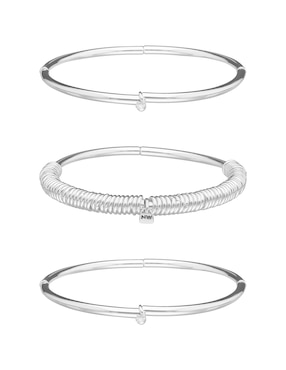 Set de pulsera Nine West Silver & Fringe