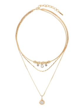 Collar nine west waterfall crystal