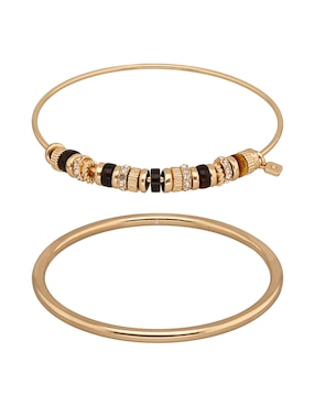 Pulsera Nine West Leather Tortoise acabado pulido
