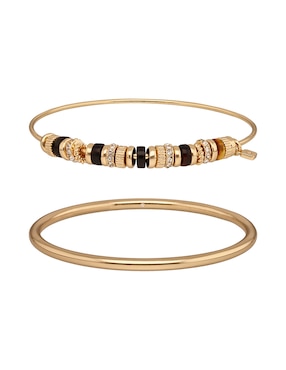 Pulsera Nine West Leather Tortoise acabado pulido