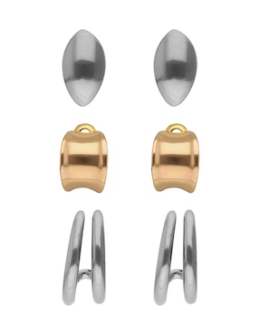 Set de aretes Nine West con acabado pulido
