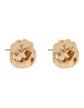 Aretes huggies circulares Lauren Ralph Lauren con acabado pulido
