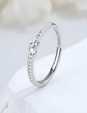 Set anillo Belug jasmín P 925 de plata circonita pulido