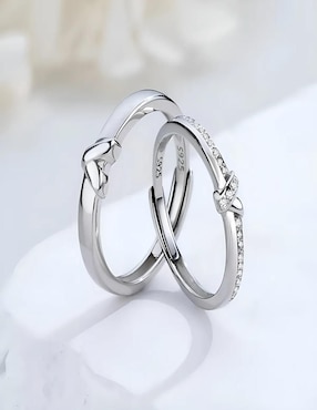 Set anillo Belug jasmín P 925 de plata circonita pulido
