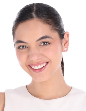 Set de aretes Nine West Leather Tortoise con acabado pulido