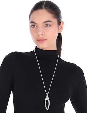 Collar nine west silver navette