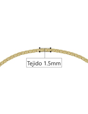 Pulsera Horoz de oro 14 K con acabado pulido