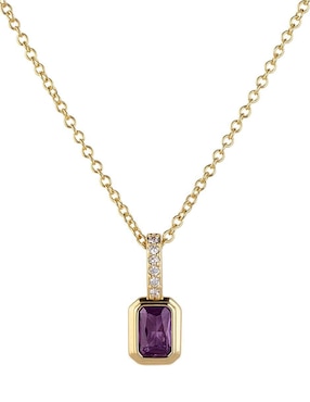 Set collar Luckyly Alea 14 K zirconia cúbica