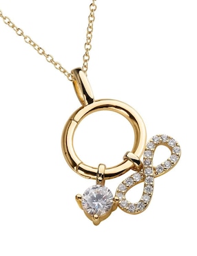 Set collar Luckyly Alea 14 K zirconia cúbica