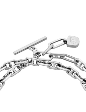 Pulsera Fossil Heritage con acabado pulido
