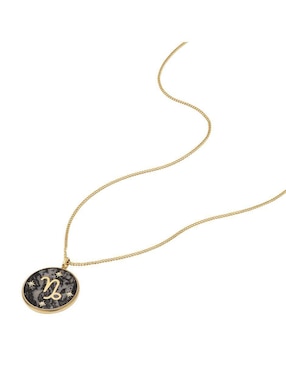 Collar con dije de signo zodiacal Fossil Written In The Stars