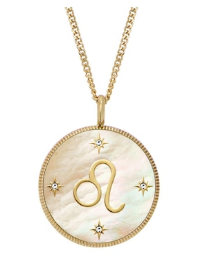 Collar con dije de signo zodiacal Fossil Written In The Stars