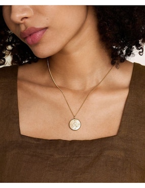 Collar con dije de signo zodiacal Fossil Written In The Stars