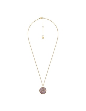 Collar con dije de signo zodiacal Fossil Written In The Stars