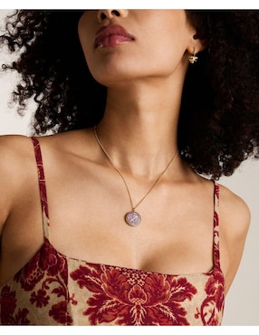 Collar con dije de signo zodiacal Fossil Written In The Stars