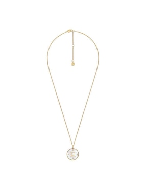 Collar con dije de signo zodiacal Fossil Written In The Stars